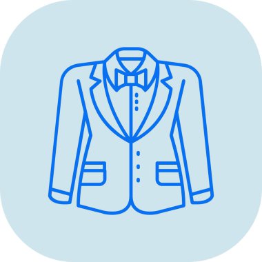 Takım elbise. Web simgesi basit illüstrasyon