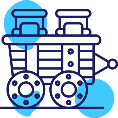 tren simgesi vektör illüstrasyonu