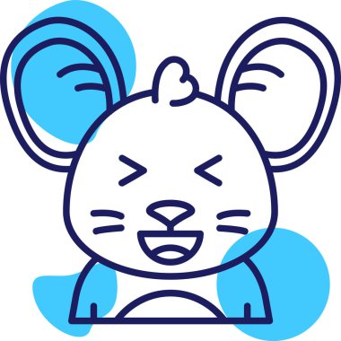 hayvan fare hayvan simgesi - taslak biçimi