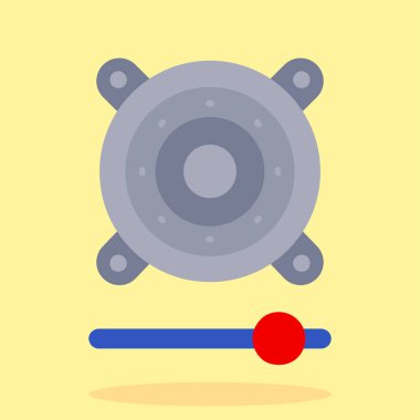 Düz stil bovling ikonu