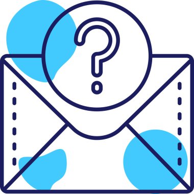 E-posta. Web simgesi basit illüstrasyon