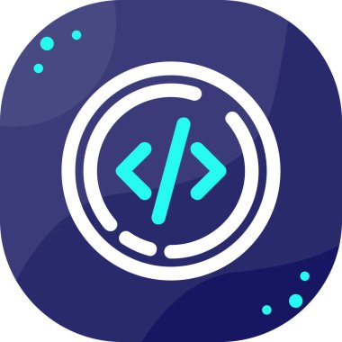 Tek bir izole simgenin vektör illüstrasyonu