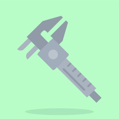 Tek bir tornavida simgesinin vektör çizimi