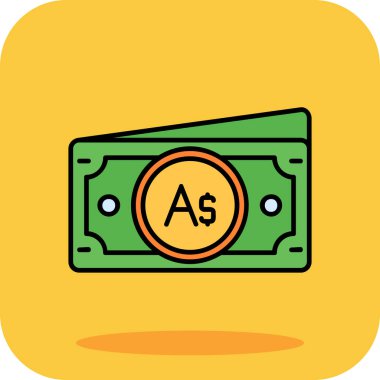 Para vektör illüstrasyonlu dolar işareti