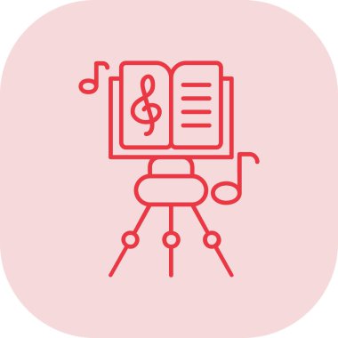 Müzik. Web simgesi basit illüstrasyon