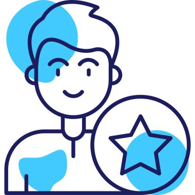 man simgesi vektör illüstrasyonu