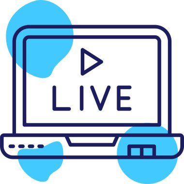 Canlı canlı modern ikon vektör çizimi