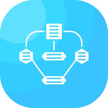 düz dizaynlı ağ bağlantısı simgesi