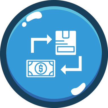 Para değişimi. Basit illüstrasyon