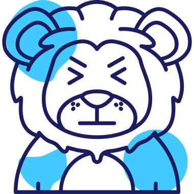 ayı simgesi vektör işareti