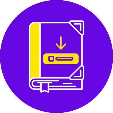 Kitap. Web simgesi basit illüstrasyon