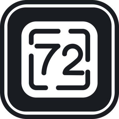 7 numaralı simge, vektör tasarımı