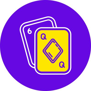 Kartlar. Web simgesi basit illüstrasyon