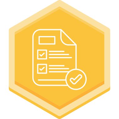 Kontrol listesi. Web simgesi basit illüstrasyon