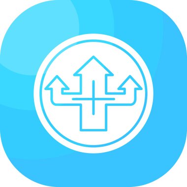 Yönlendirme simgesi soyut bir grupta izole edildi