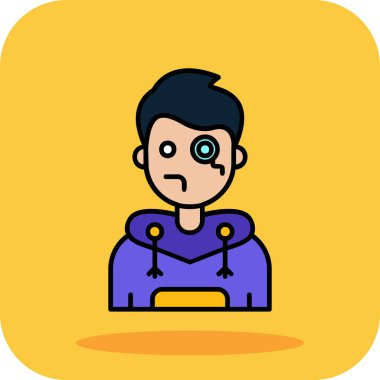 akıllı telefonlu süper kahraman, vektör çizimi