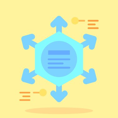 ağ bağlantısı simgesi, vektör illüstrasyonu