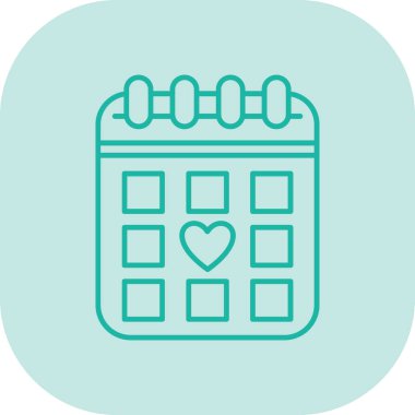 Takvim. Web simgesi basit tasarım