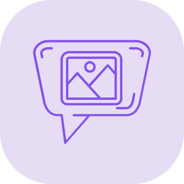 Mesaj var. Web simgesi basit illüstrasyon