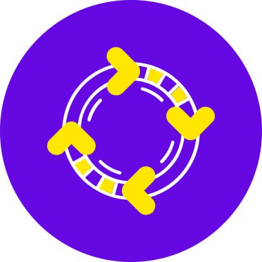 Modern bir simgenin vektör illüstrasyonu