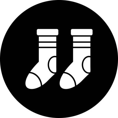 Çorap simge vektör çizim