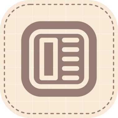 Bir kitap simgesinin vektör illüstrasyonu