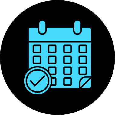 tarih ve zaman vektör simgesi. biçim iki renkli düz simge sembolü, gri ve sarı renkler, yuvarlak açılar, beyaz arkaplan.