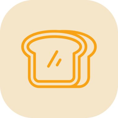 Ekmek vektör çizimi şeffaf bir arkaplanda. Birinci kalite semboller. Konsept ve grafik tasarımı için vuruş simgesi.