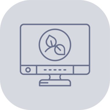 ekoloji ve çevre renkli vektör çizgisi simgesi