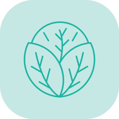 Bir ağaç simgesinin vektör illüstrasyonu