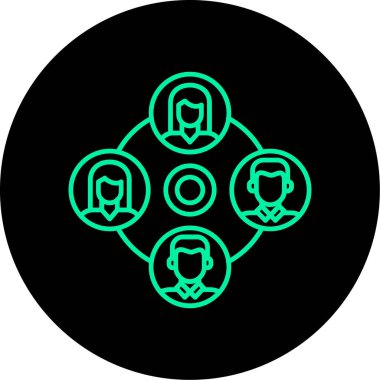 grup insanları simgesi, özet biçimi