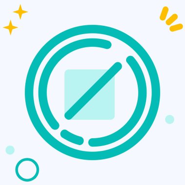 Bir kamera simgesinin vektör illüstrasyonu