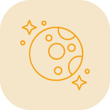 Kişisel ve ticari kullanım için ay vektör simgesi simgesi simgesi..