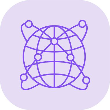 Küresel simge vektör illüstrasyonu.