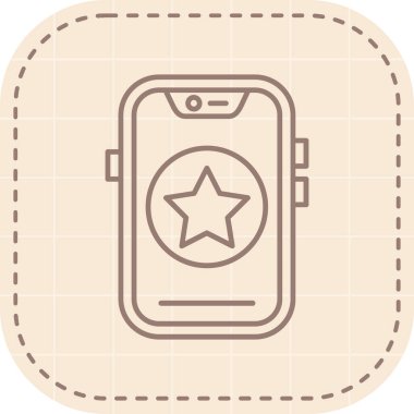 cep telefonu simgesi vektör çizimi