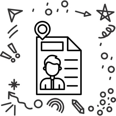 iş simgesi vektör illüstrasyonu