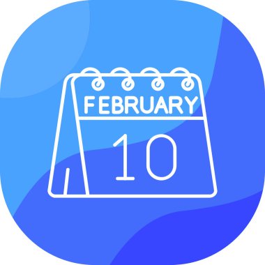 18 Şubat takvim simgesi