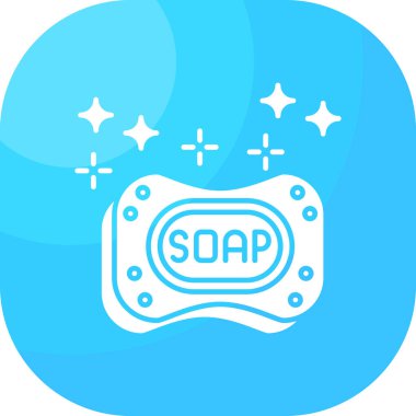 Sabun köpüğü Simgesi Vektör İllüstrasyonu