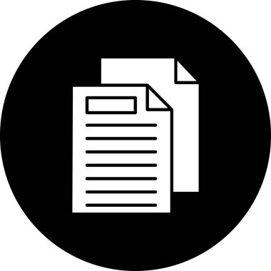 Belge. Web simgesi basit tasarım