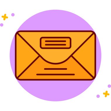 zarf simgesi vektör illüstrasyonu