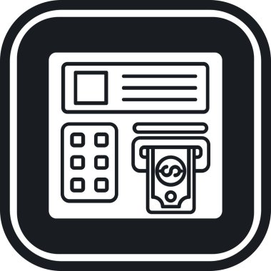 Banka kartı vektör simgesi