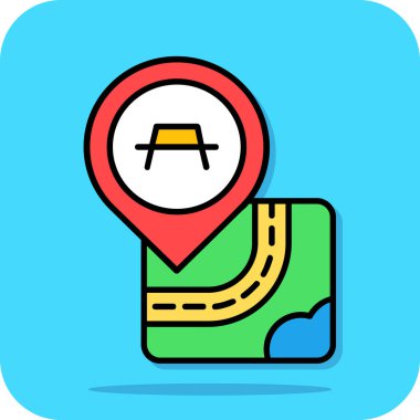 GPS navigasyon simge, anahat stili