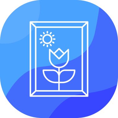 Bir yaprak simgesinin vektör illüstrasyonu