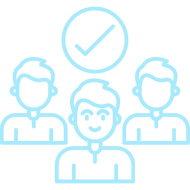 İnsanlar. Web simgesi basit illüstrasyon