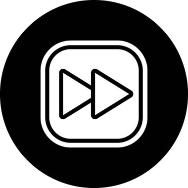 çalma düğmesi simgesi, vektör illüstrasyonu