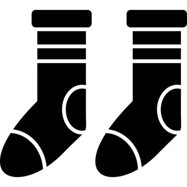 Çorap simgesi vektör illüstrasyonu 