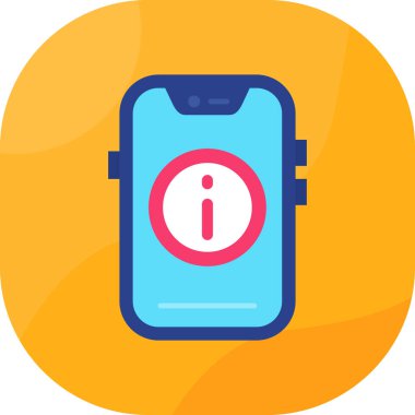 Alarm telefon bildirim simgesi düz biçimli