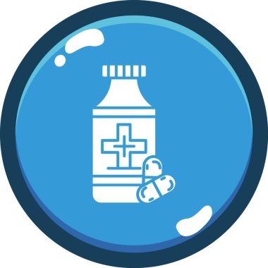 Tıbbi bir simgenin vektör illüstrasyonu