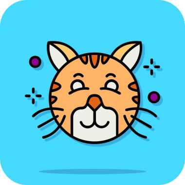 cat cartoon character vector illustration