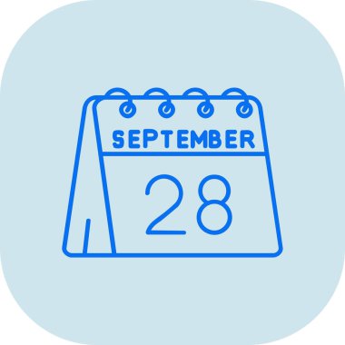 Takvim simgesinin vektör illüstrasyonu